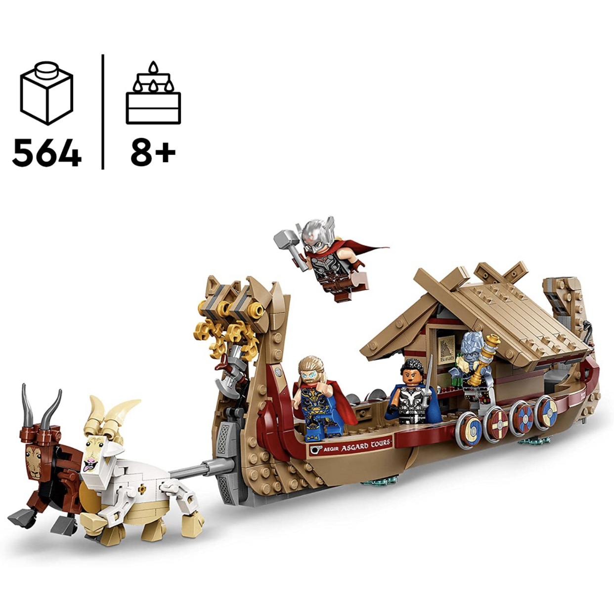 لگو مدل لگو کشتی وایکینگ ثور lego Viking Boat Thor 76208