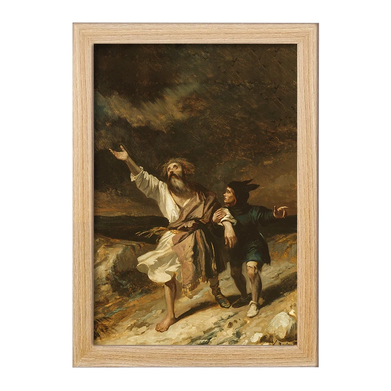 تابلو خندالو مدل نقاشی شاه لیر اثر لوئیس کاندید بولانجر کد F12318