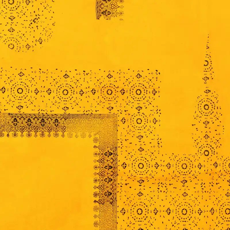 رومیزی چاپ دستی مدل خورشید