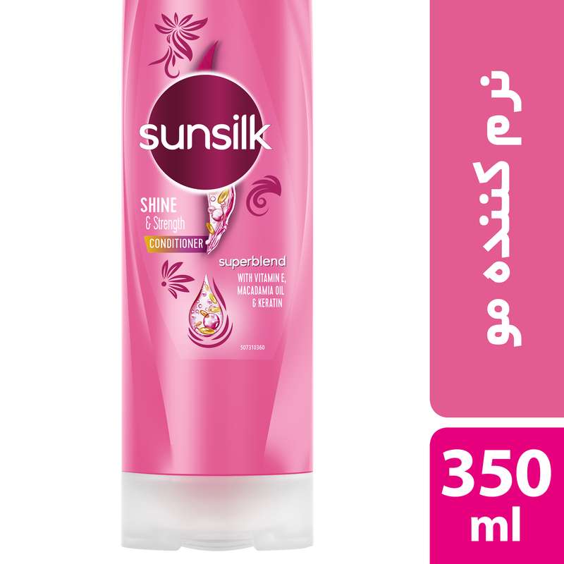 نرم کننده مو سان سیلک مدل Shine and Strength حجم 350 میلی لیتر نرم کننده مو سان سیلک مدل Shine and Strength حجم 350 میلی لیتر