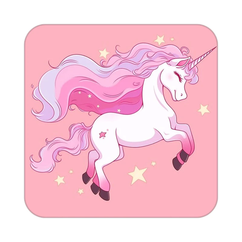 زیر لیوانی کاکتی طرح اسب تک شاخ و یونیکورن مدل mp33152