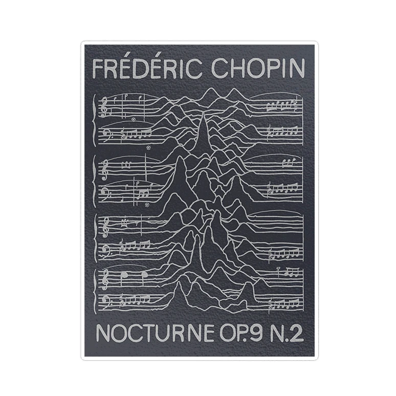 استیکر لپ تاپ ماسا دیزاین طرح chopin مدل STK1031 