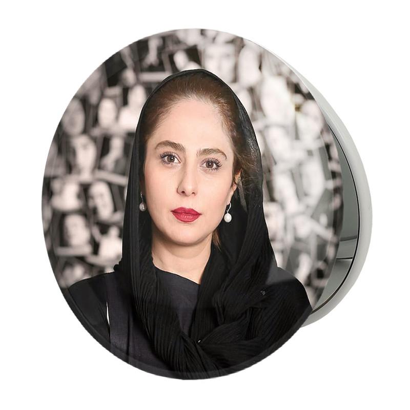 آینه جیبی خندالو طرح رعنا آزادی ور مدل تاشو کد 6236 