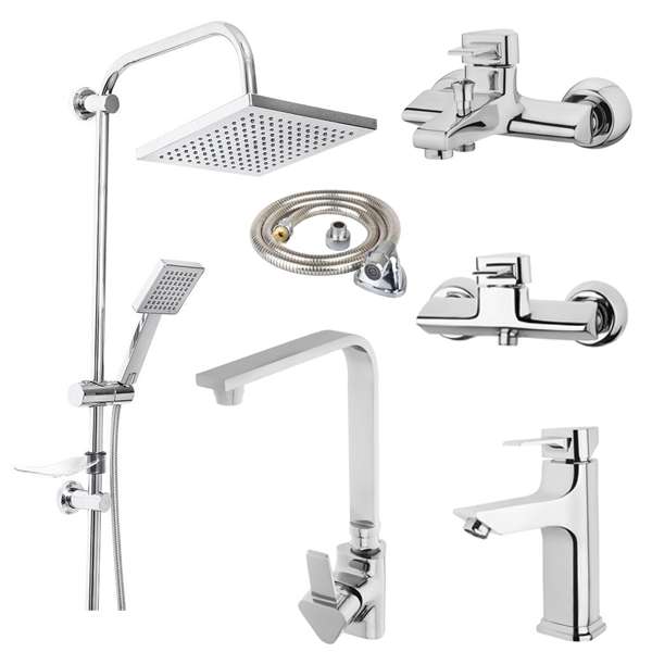 ست شیرآلات مدل برمودا مجموعه 6 عددی