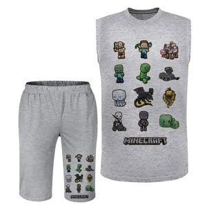 ست تاپ و شلوارک مردانه مدل ماینکرفت A380