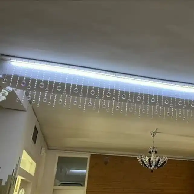 پرده آریا کریستال مدل کوتاه و بلند سایز 50x50 سانتی متر