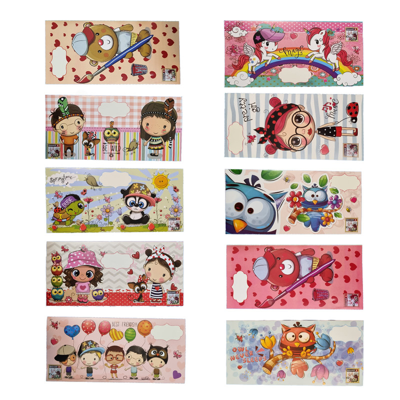 پاکت پول مدل کارتونی F بسته 10 عددی