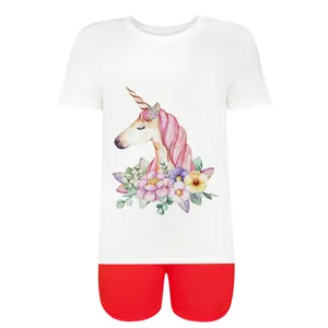 ست تیشرت و شلوارک زنانه کد SKSHG 0004-79