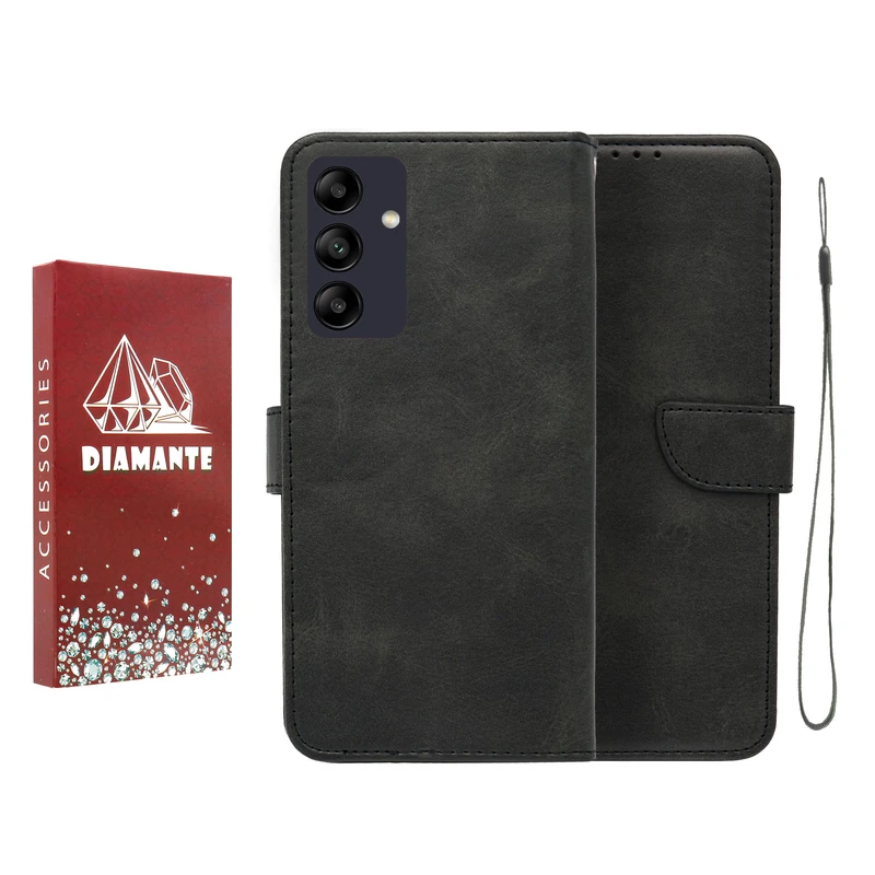 کیف کلاسوری دیامانته مدل Scusa Rd مناسب برای گوشی موبایل سامسونگ Galaxy F13 به همراه بند آویز