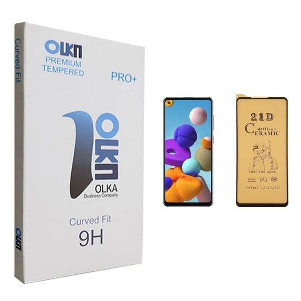 محافظ صفحه نمایش سرامیکی الکا مدل +PRO مناسب برای گوشی موبایل سامسونگ Galaxy A21