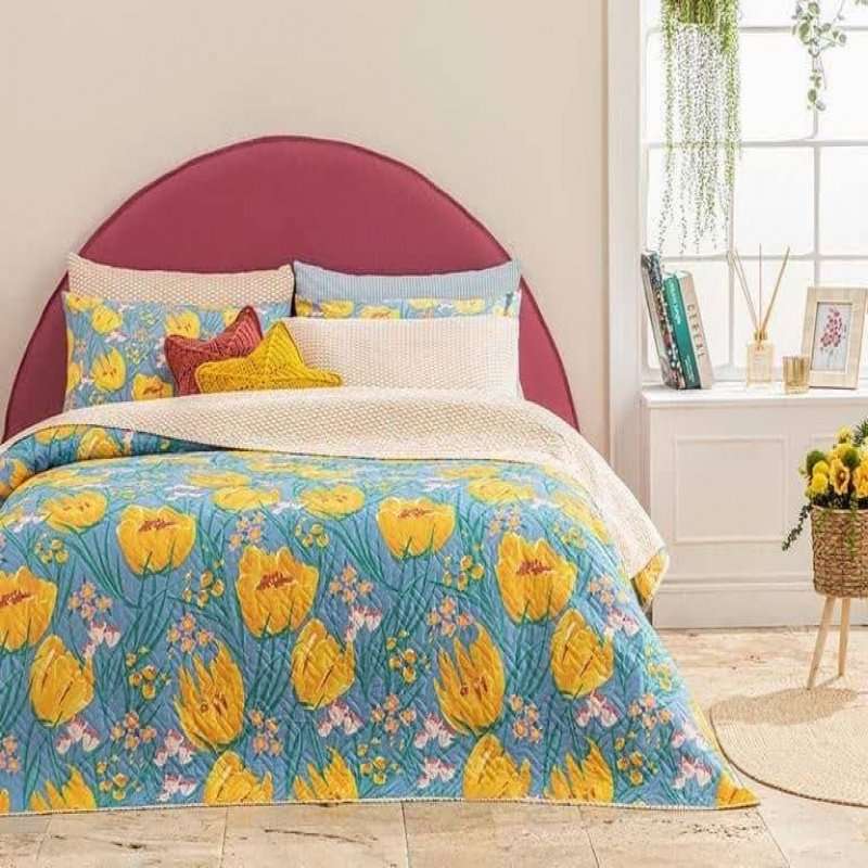 روتختی انگلیش هوم مدل tulip pradise دو نفره سایز 200x220 سانتی متر روتختی انگلیش هوم مدل tulip pradise دو نفره سایز 200x220 سانتی متر