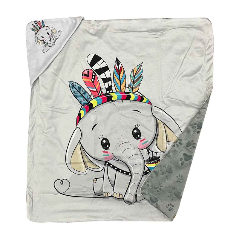 پتو کودک مدل دورپیچ 578 سایز 75x75 سانتی متر