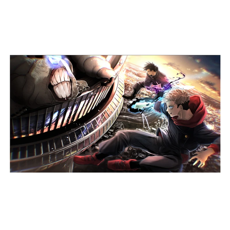 استیکر لپ تاپ و موبایل مدل انیمه طرح جوجوتسو کایسن ایتادوری یوجی jujutsu kaisen yuji itadori کد 657