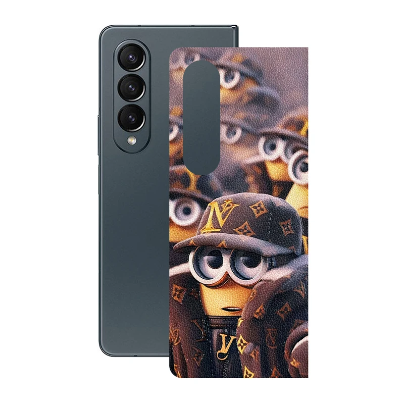 برچسب پوششی ریمکس مدل Leth طرح مینیون مناسب برای گوشی موبایل سامسونگ Galaxy Z Fold4