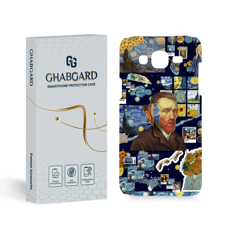 کاور گارد قاب مدل هنری مناسب برای گوشی موبایل سامسونگ Galaxy J7 2015 / J700 