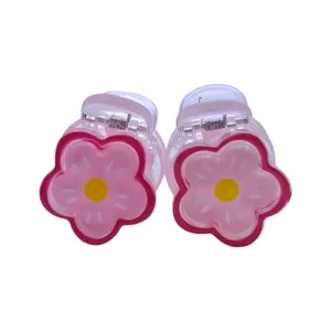 کلیپس مو دخترانه مدل گل بسته دو عددی