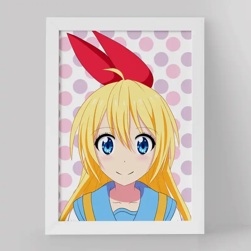 تابلو خندالو مدل انیمه عشق دروغین کد 17137