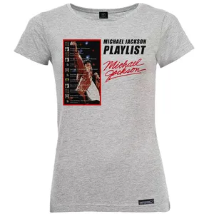 تی شرت آستین کوتاه زنانه 27 مدل Michael Jackson Playlist کد MH1120