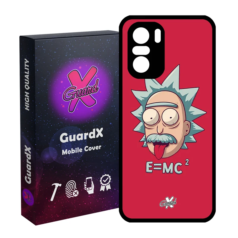 کاور گارد ایکس طرح Rick and Morty مدل Glass10046 مناسب برای گوشی موبایل شیائومی Poco F3/MI 11X/MI 11X Pro/Redmi K40/K40 Pro
