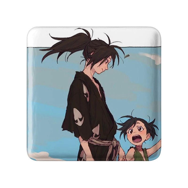 پیکسل خندالو طرح هیاکیمارو و دورورو انیمه دورورو مدل مربعی کد 33596