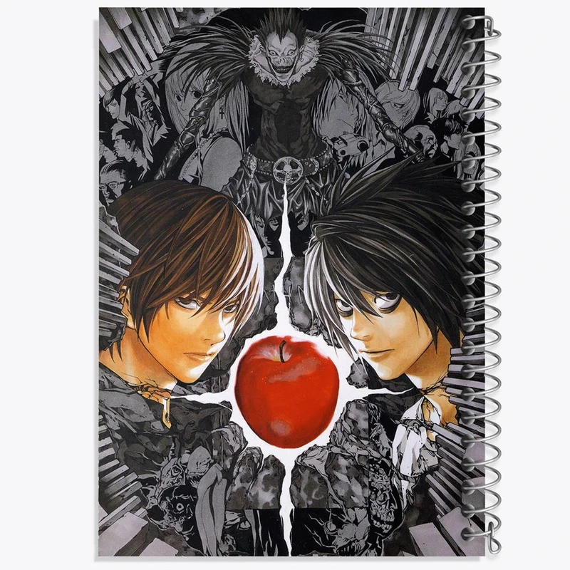دفتر مشق 100 برگ خندالو طرح ال و لایت یاگامی انیمه دفترچه مرگ Death Note کد 4924