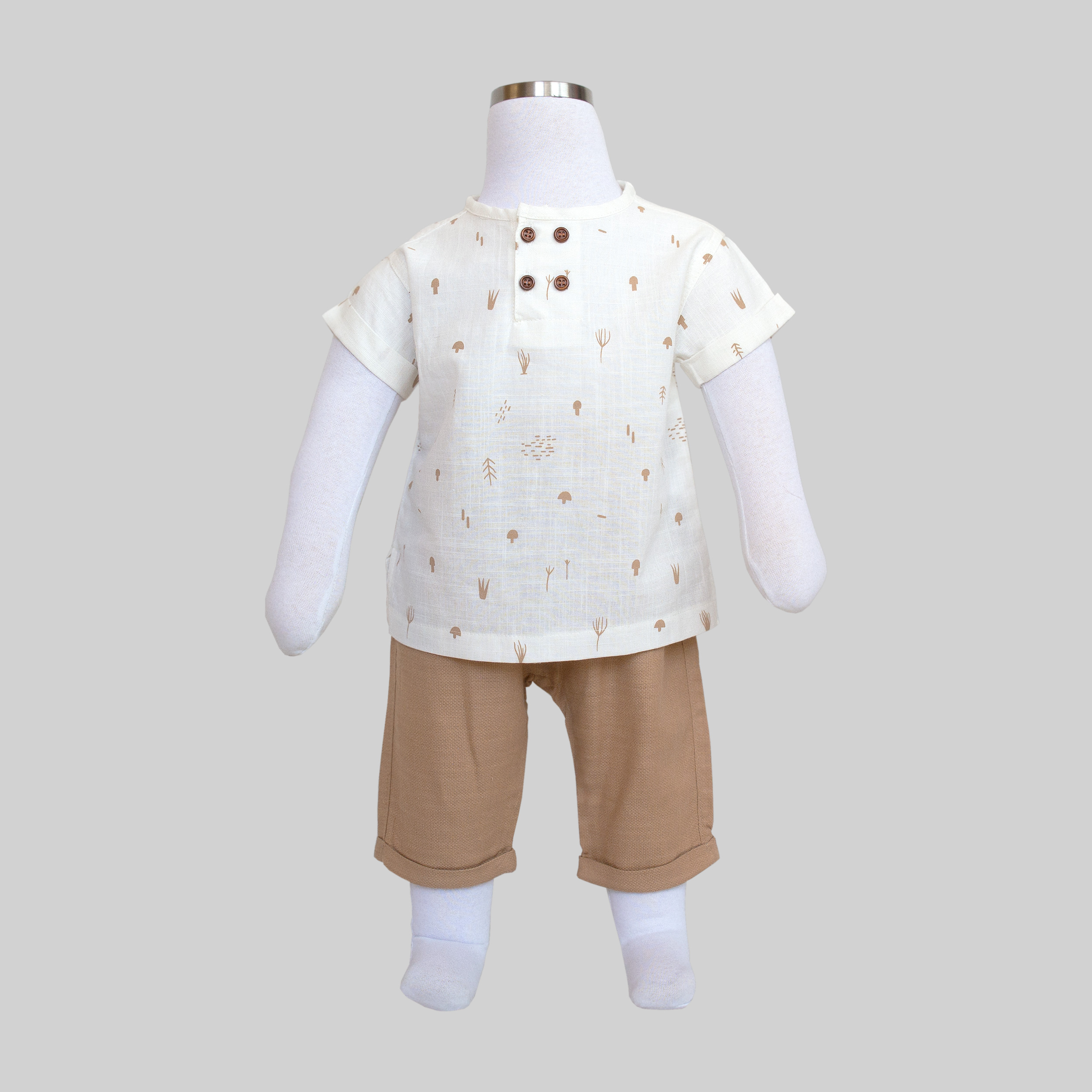 ست تی شرت آستین کوتاه و شلوارک پسرانه مدل CAMEL