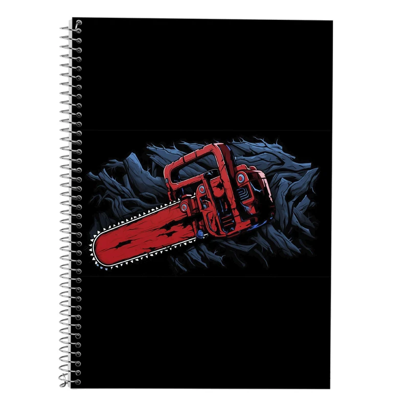 دفتر زبان 50 برگ مدوپد مدل سه خط طرح ChainSaw Man کد DF10969