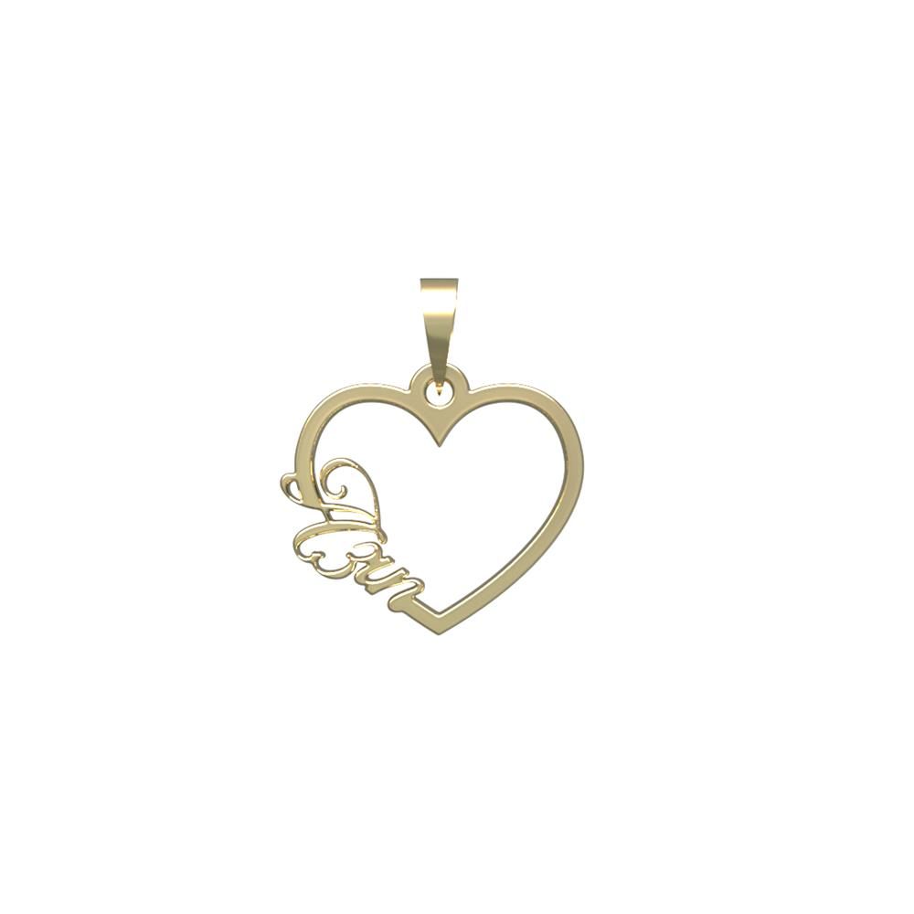 آویز گردنبند طلا 18 عیار زنانه مدوپد مدل اسم آذین azin کد PB1-10255 -  - 2