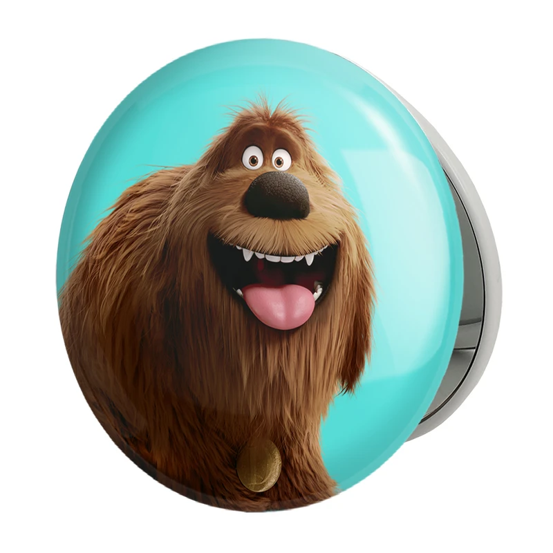 آینه جیبی خندالو طرح زندگی پنهان حیوانات خانگی The Secret Life of Pets مدل تاشو کد 10661 