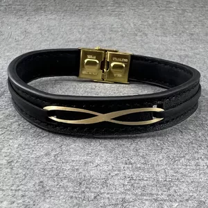 دستبند طلا 18 عیار مردانه دوست خوب مدل dk055 