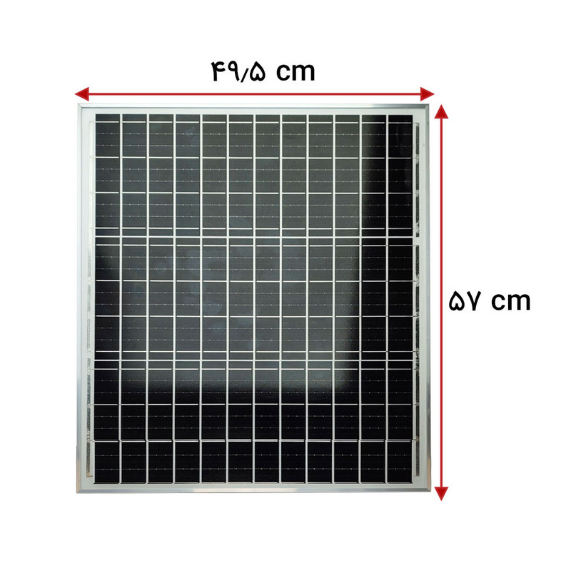 پنل خورشیدی مدل MT-50W ظرفیت 50 وات