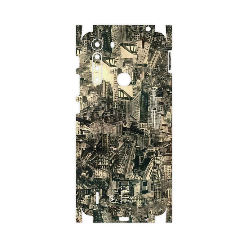 برچسب پوششی ماهوت مدل Collage of Skyscraper-FullSkin مناسب برای گوشی موبایل موتورولا One Fusion