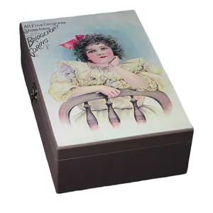 جعبه هدیه چوبی مدل دختر بچه