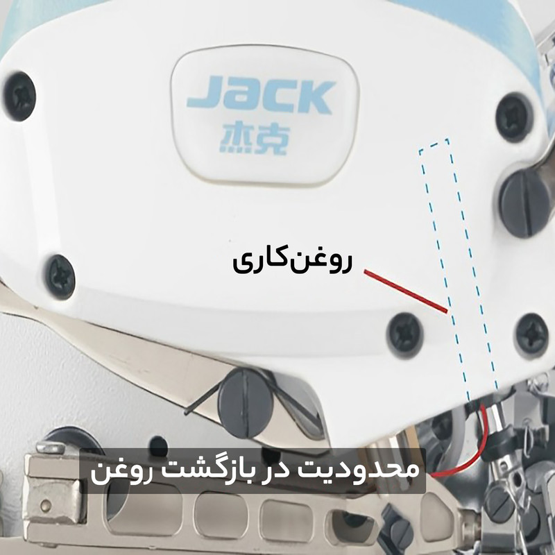 چرخ خیاطی صنعتی سردوز سه نخ جک مدل E4-3  به همراه میز و پایه