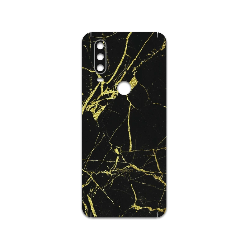 برچسب پوششی ماهوت مدل Graphite-Gold-Marble مناسب برای گوشی موبایل موتورولا One Action
