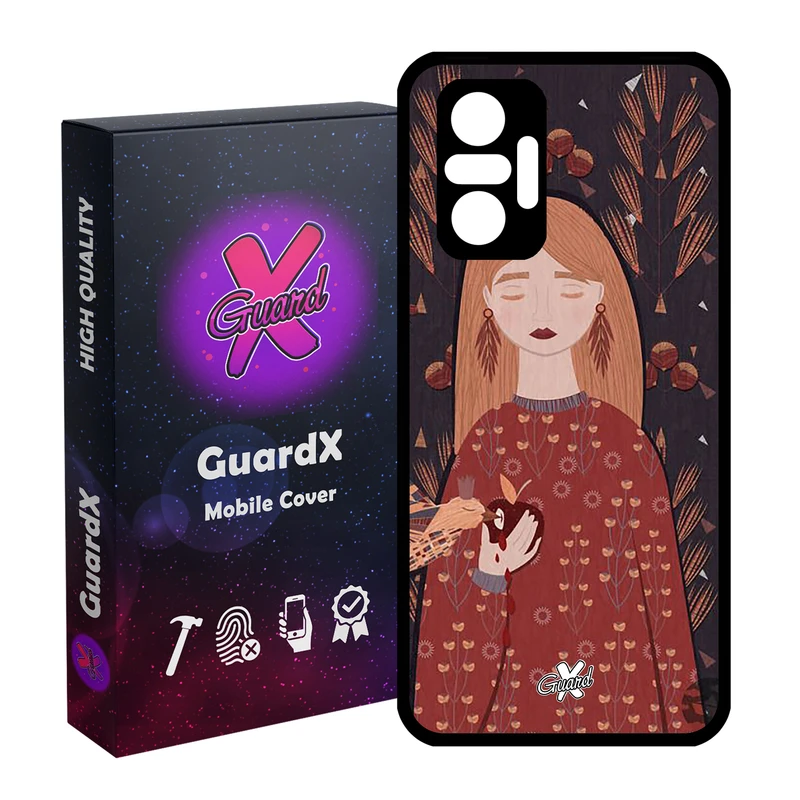 کاور گارد ایکس طرح دختر مدل Glass10413 مناسب برای گوشی موبایل شیائومی Redmi Note 10 Pro / Note 10 Pro Max
