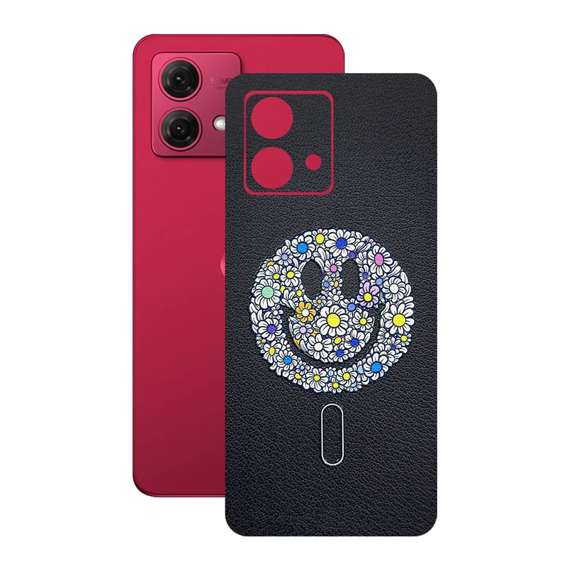 برچسب پوششی ریمکس مدل Leth طرح لبخند مناسب برای گوشی موبایل موتورولا Moto G84