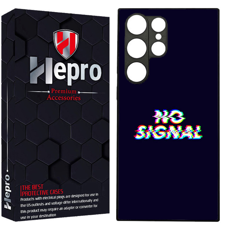کاور هپرو طرح no signal کد TPU-193 مناسب برای گوشی موبایل سامسونگ GALAXY S22 ULTRA
