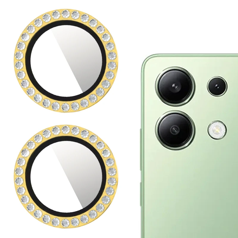 محافظ لنز دوربین کینگدام مدل Diamond Ring مناسب برای گوشی موبایل شیائومی Redmi Note 13 4G