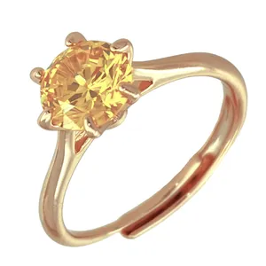 انگشتر زنانه ژوپینگ مدل تک نگین کد R4219