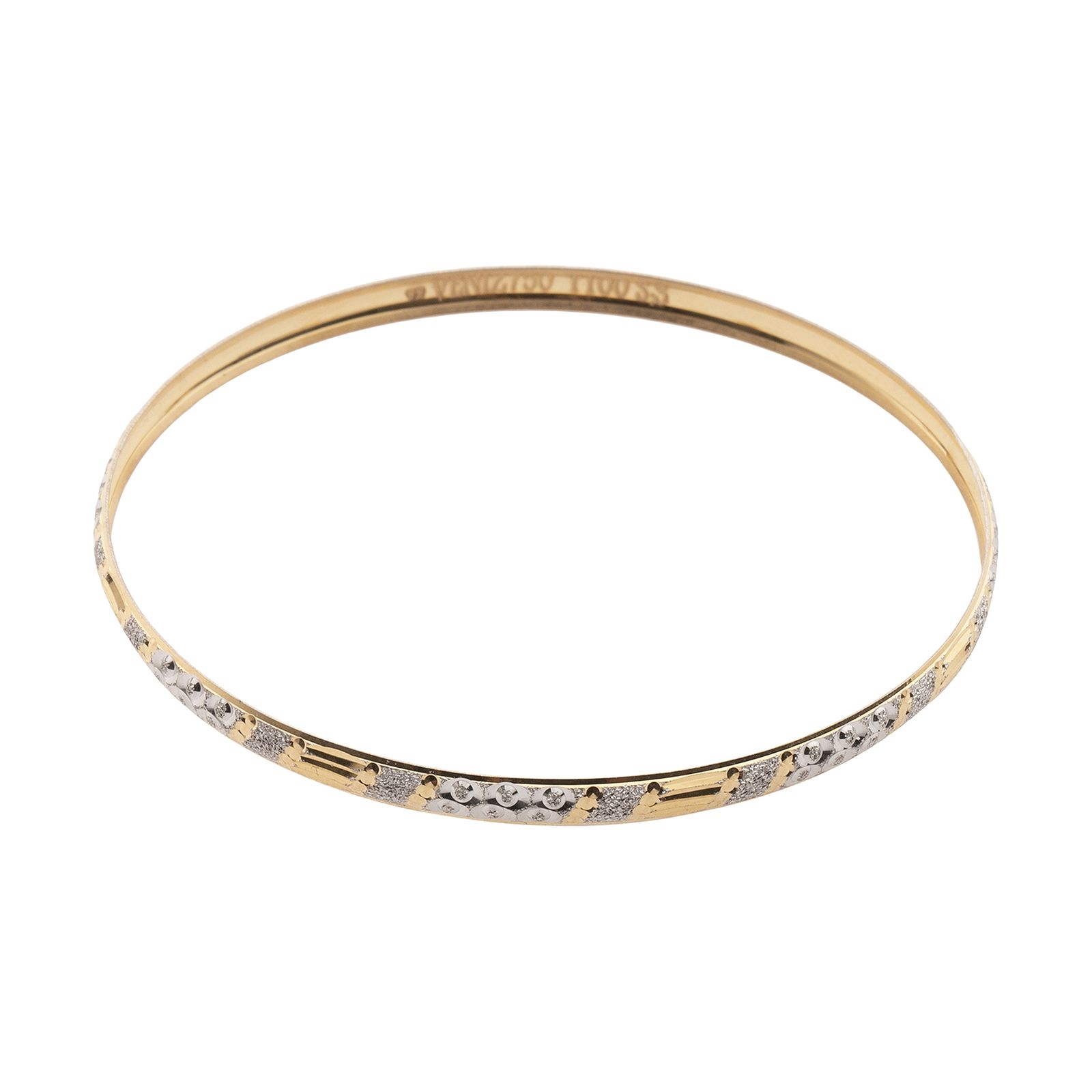 دستبند طلا 18 عیار زنانه مدیسا مدل B3016 -  - 1