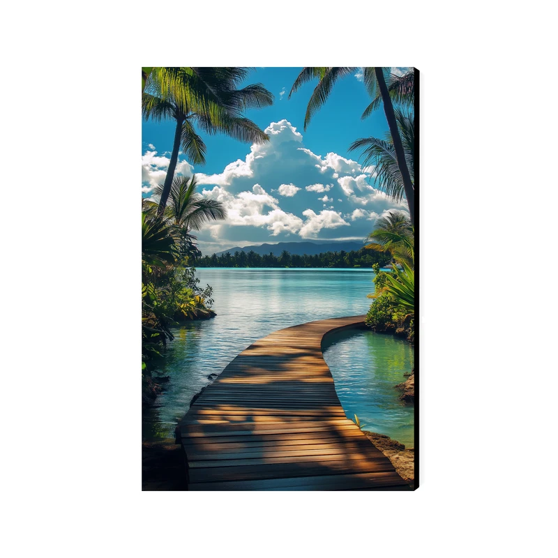 تابلو شاسی عرش مدل فانتزی منظره ساحل و دریا کد As4736