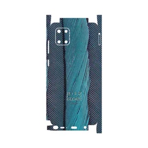 MAHOOT Turquoise feathers-FullSkin Cover Sticker for Samsung Galaxy Note 10 Lite