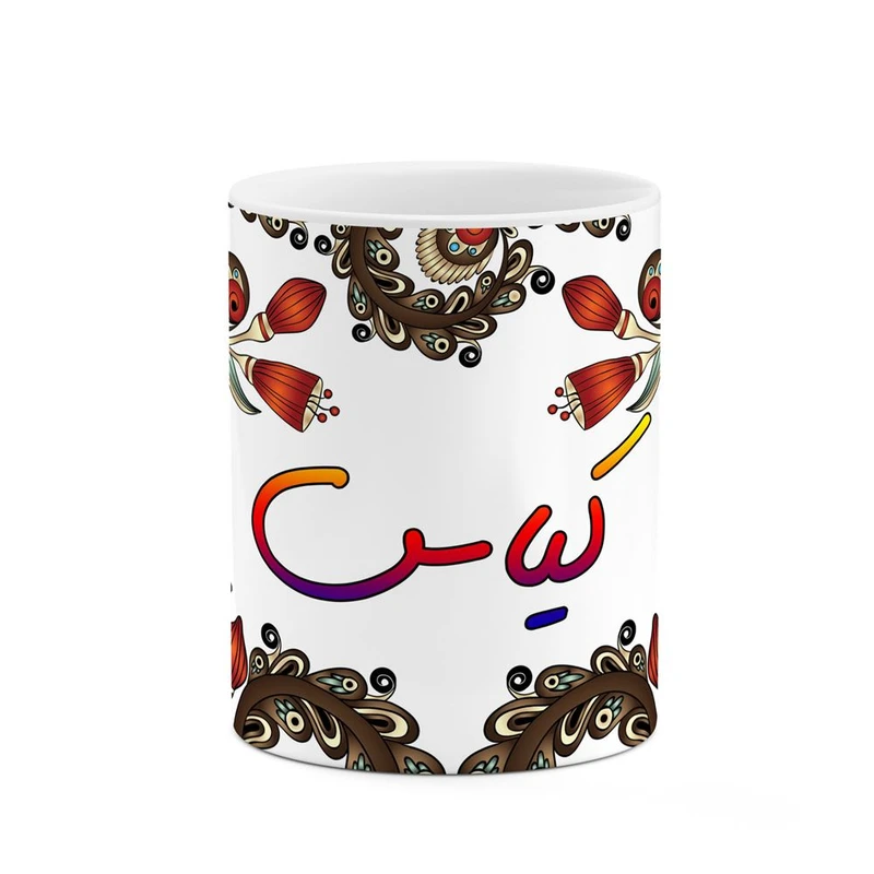 ماگ کاکتی مدل اسم کیاس طرح سنتی گل و بته کد mgh46637