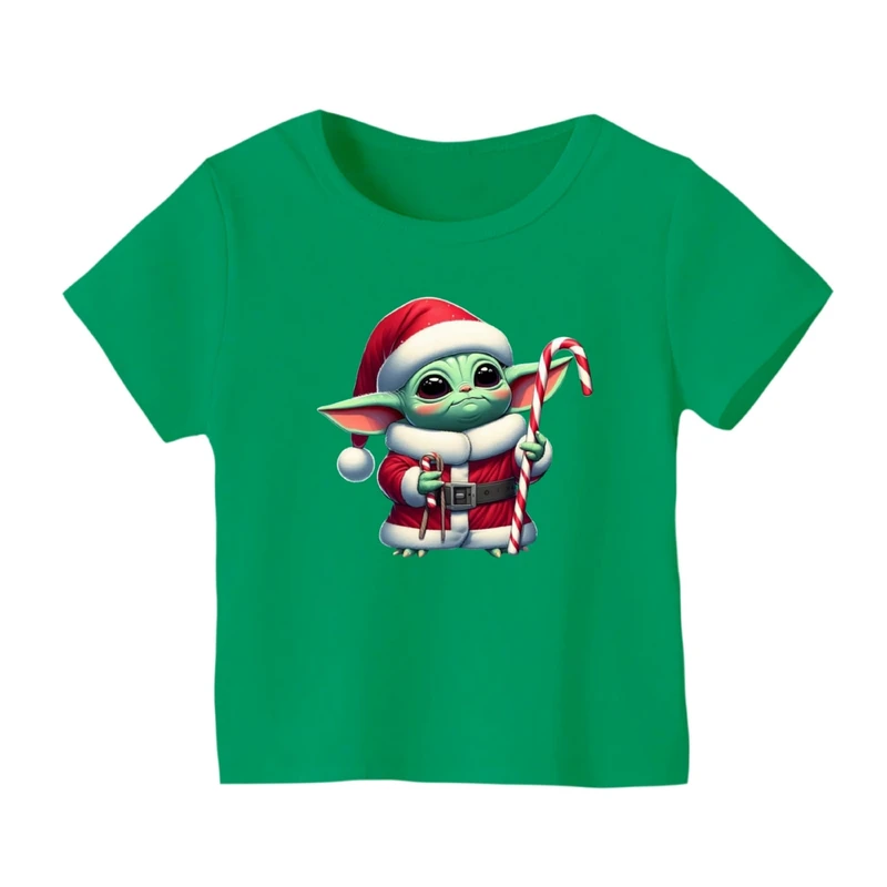 تی شرت آستین کوتاه بچگانه مدل بیبی یودا کریسمس کد 1