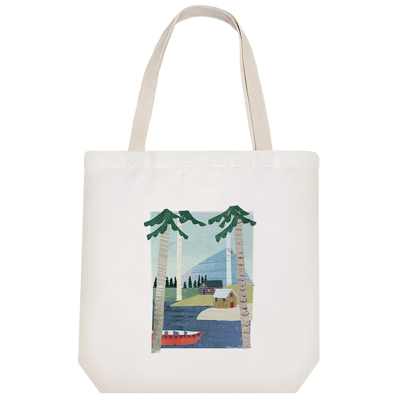 ساک خرید خندالو طرح منظره و طبیعت کد H1159