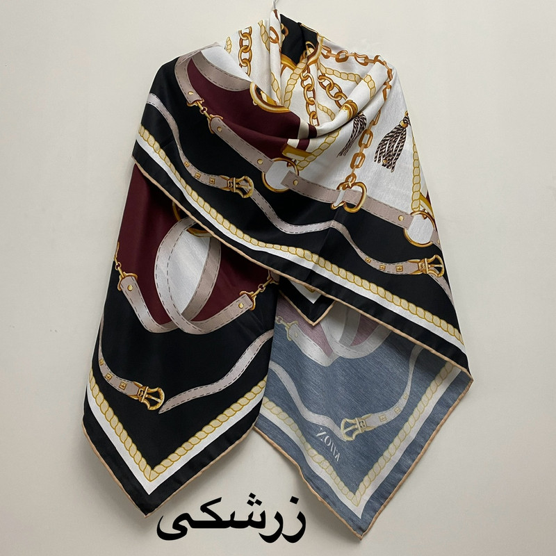 روسری زنانه مدل نخی کجراه بهاره دست دوز کد 1855