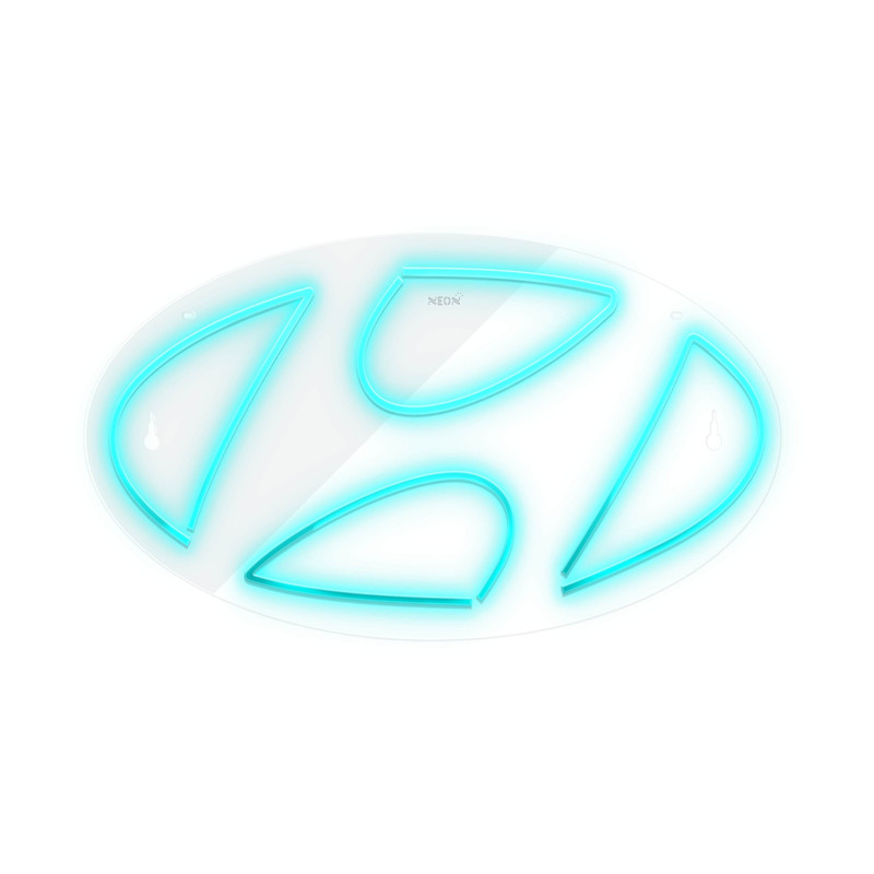 چراغ دیواری نئون دیزاین طرح Hyundai_TBL