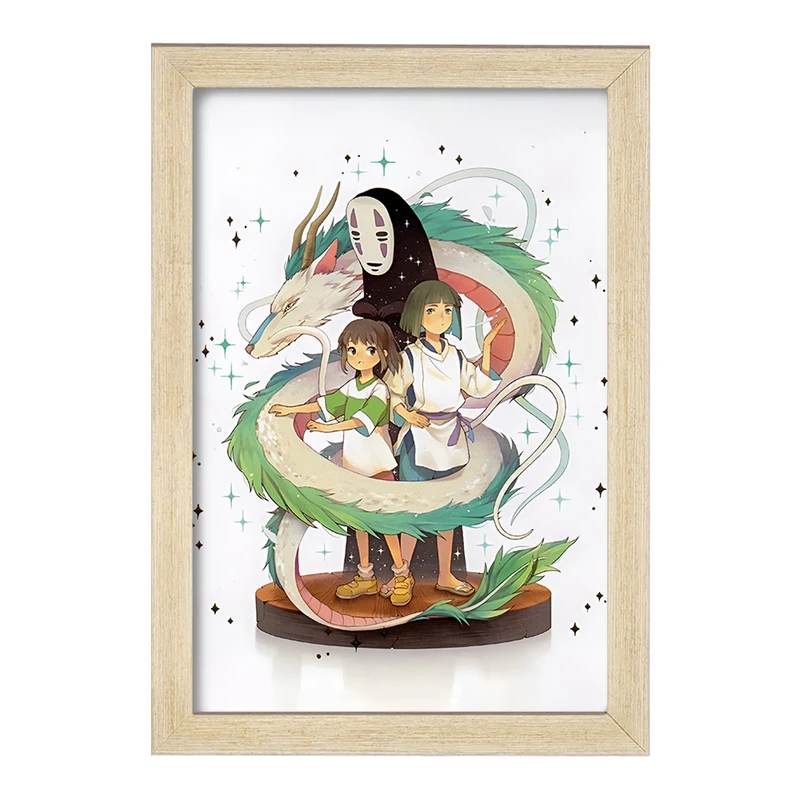 تابلو خندالو مدل انیمه شهر اشباح (Spirited Away) کد F3479