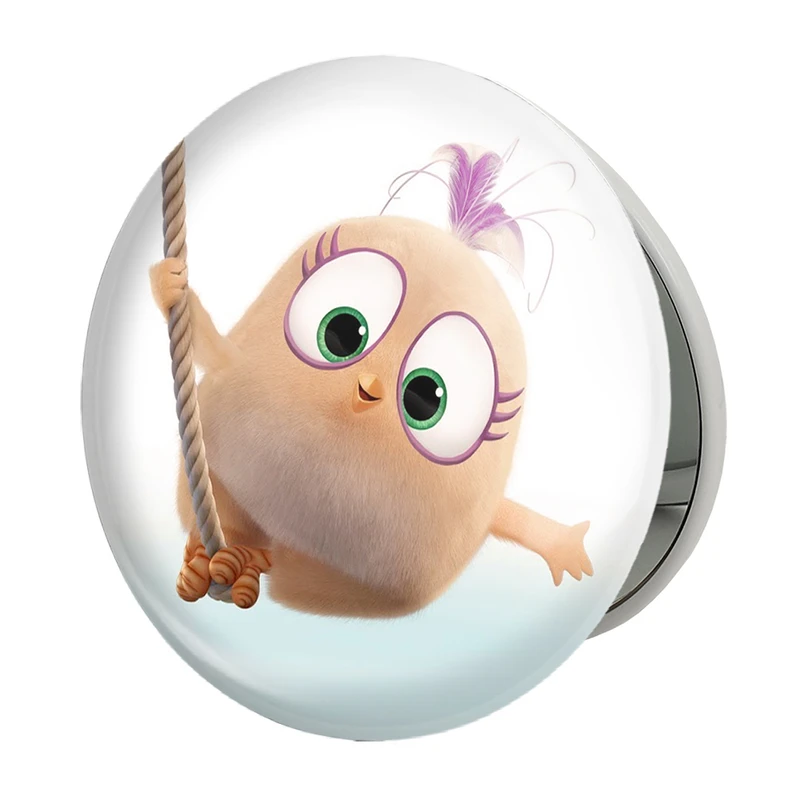 آینه جیبی خندالو طرح پرندگان خشمگین Angry Birds مدل تاشو کد 13864 